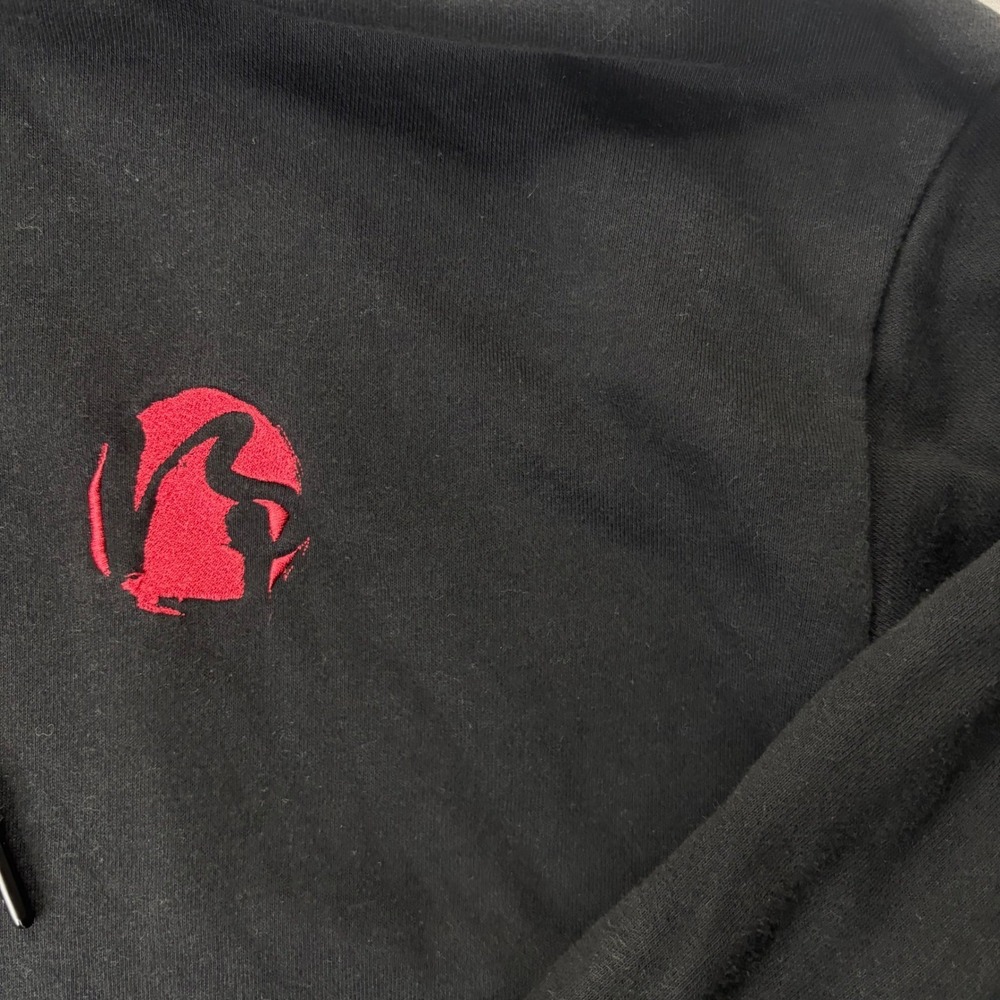 Meters/bonwe Black Graphic Pullover Hoodie Men's XL Streetwear Oversized - Picture 5 of 12
